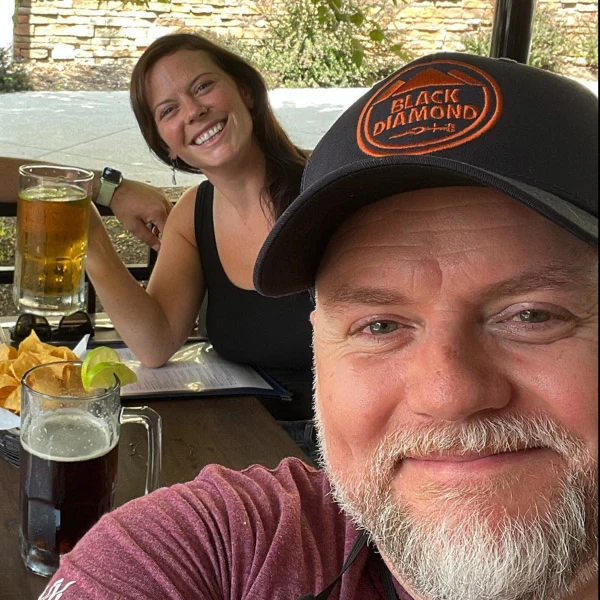 Rob with his Muma Cass - Cassie Wertz Farewell