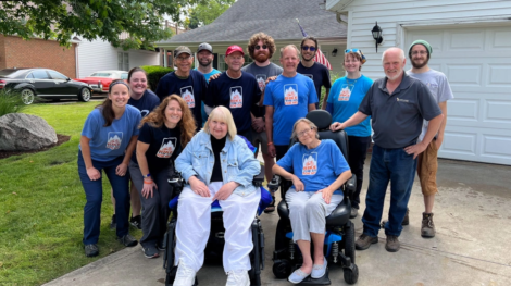 A Bike the US for MS Service project with this MS fundraising impact whilst they bike across America.