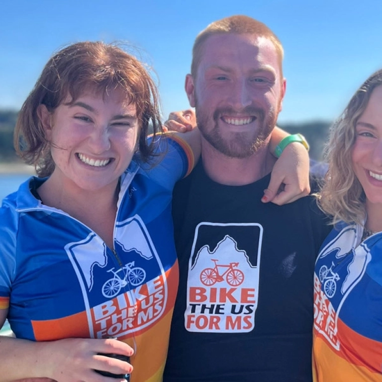 Bike the US for MS Route Leaders enjoying a sunny day on the Pacific Coast Bike Route.