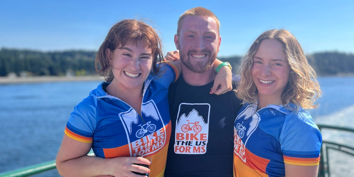 Bike the US for MS Route Leaders enjoying a sunny day on the Pacific Coast Bike Route.