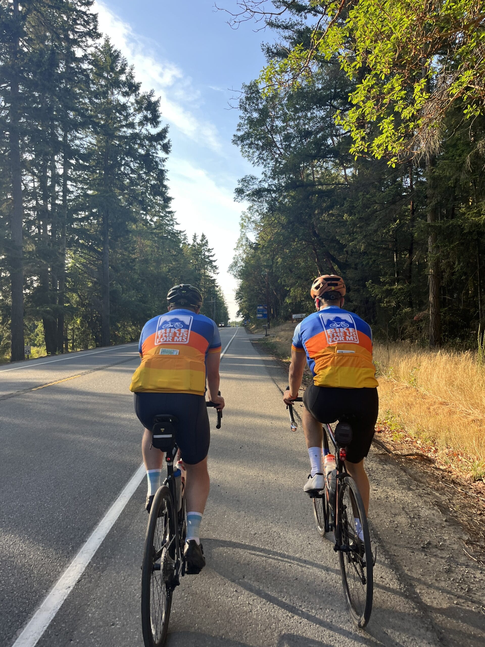 Pair of riders on the Olympic Peninsula