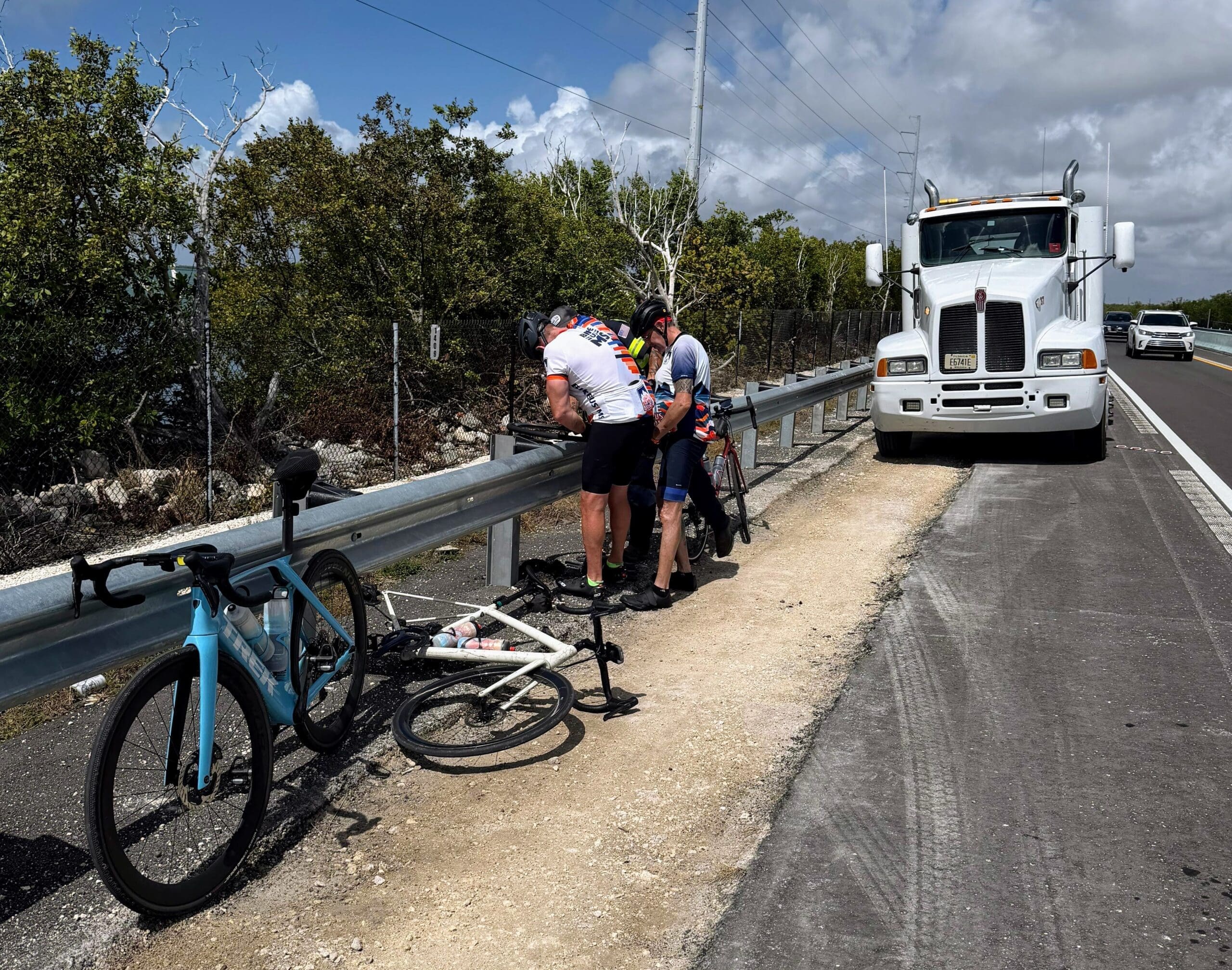 Day 7 of the Florida Coast & Keys route brought plenty of punctures, roadside repairs, and one of the more memorable moments of the week.