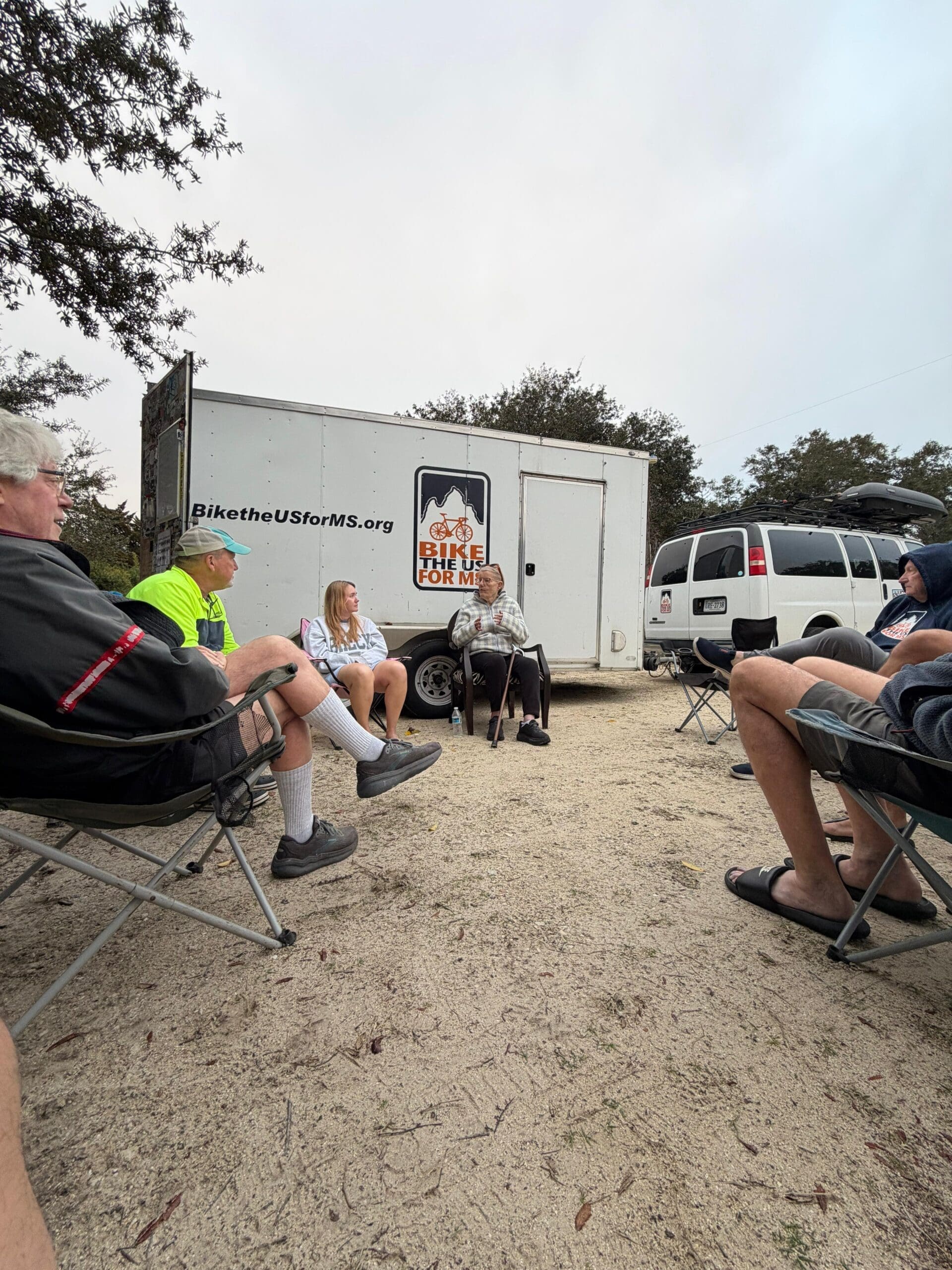 In St. Augustine, Anita and members of a local MS support group met the team for the first MS meetup of the Florida Coast and Keys trip.